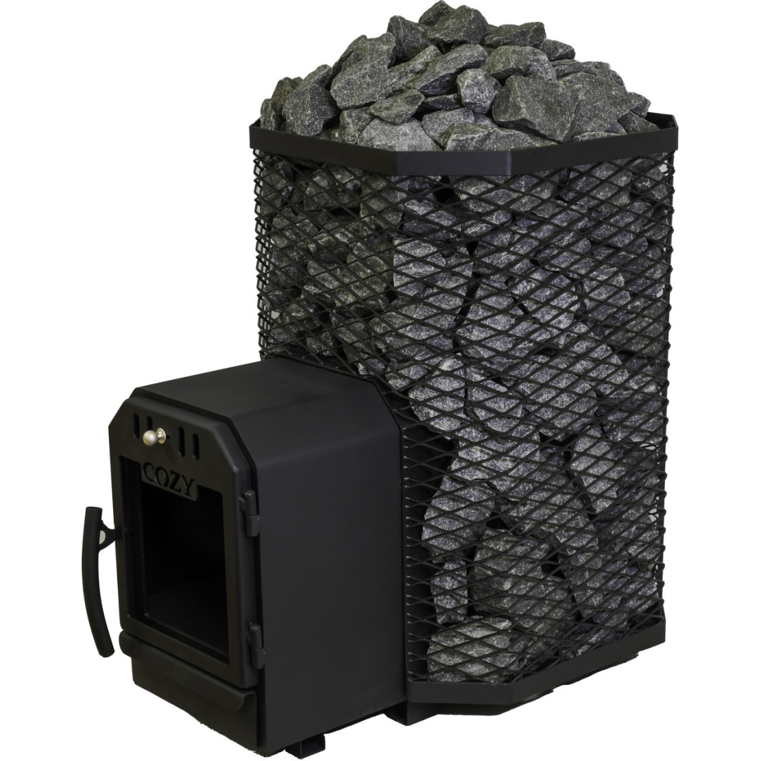 Wood-burning stove for bath and sauna COZY 18 TW remote firebox
