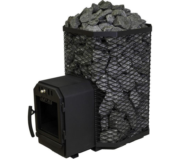Wood-burning stove for bath and sauna COZY 18 TW remote firebox