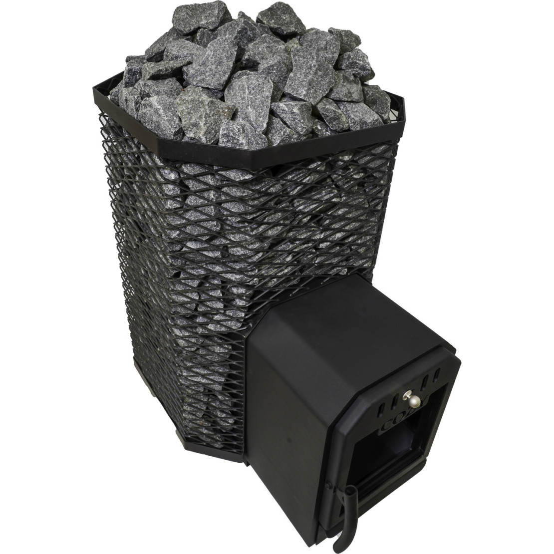 Wood-burning stove for bath and sauna COZY 18 TW remote firebox