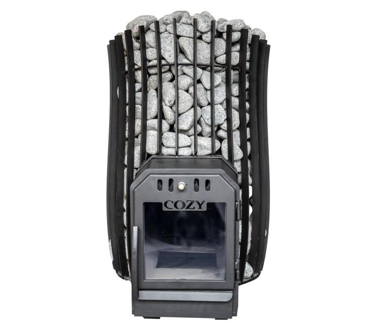 Wood-burning stove for bath and sauna COZY 18 SW-TW remote firebox