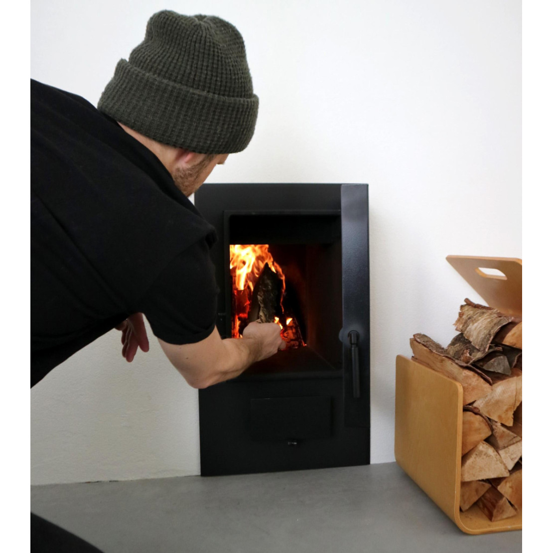 Wood-burning sauna stove IKI KIVI 15 - 25 SL left-hand door