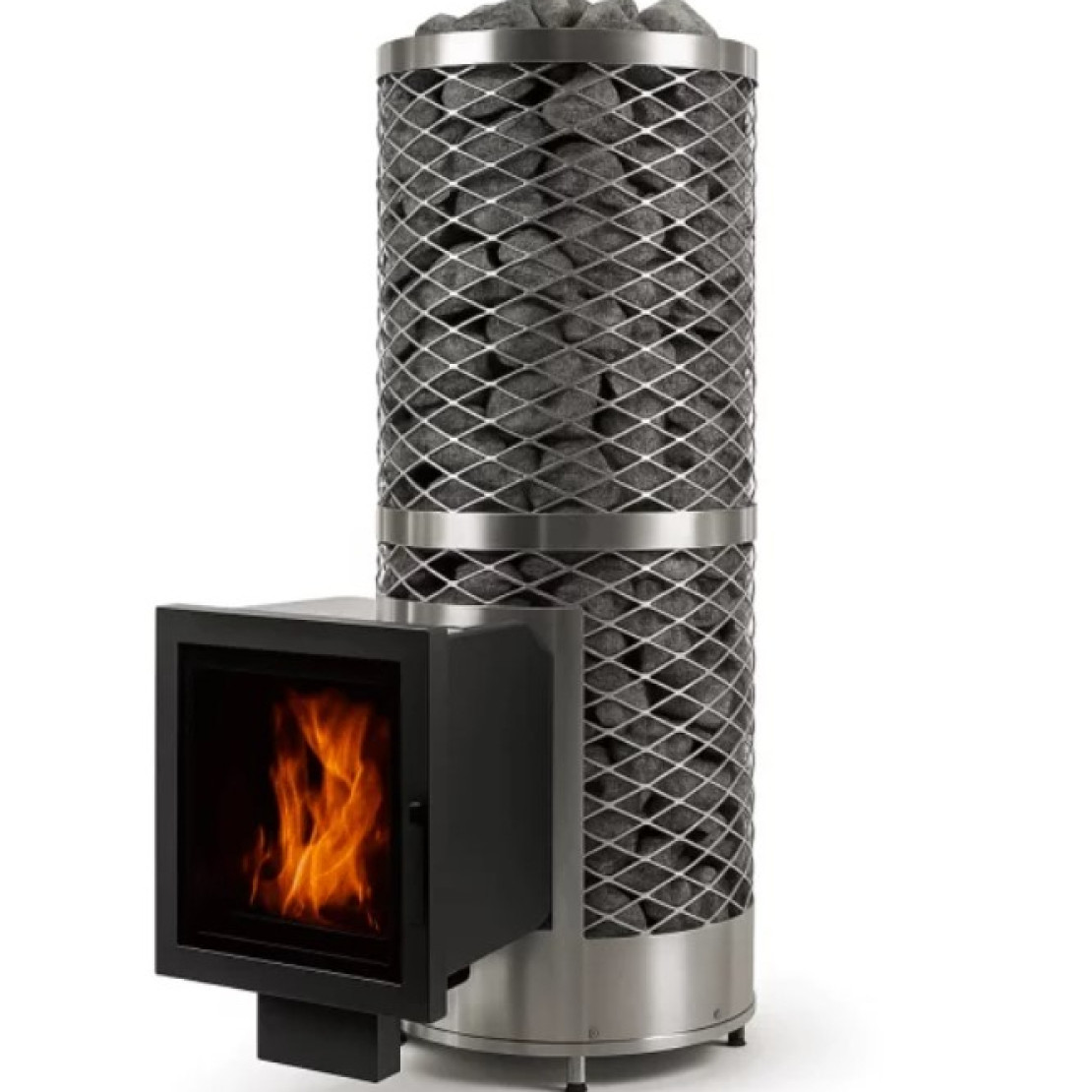 Wood-burning sauna stove IKI KIVI 15 - 25 SL left-hand door