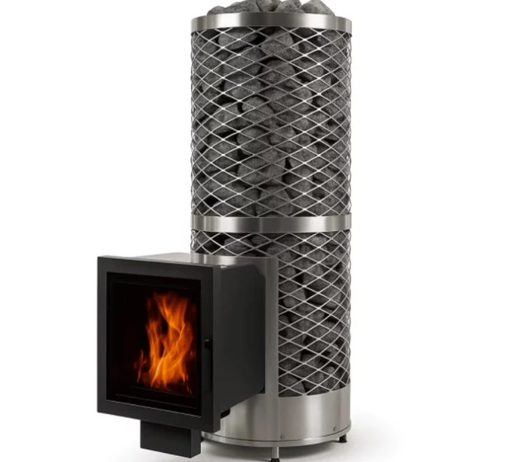 Wood-burning sauna stove IKI KIVI 15 - 25 SL left-hand door