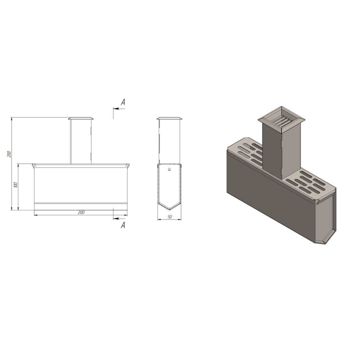Evaporator tank for electric heater 1 l