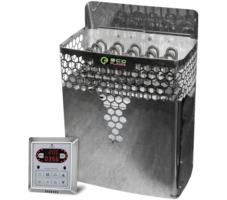 Electric heater for bath and sauna Ecoflame GB60 6 kW + remote control CON6
