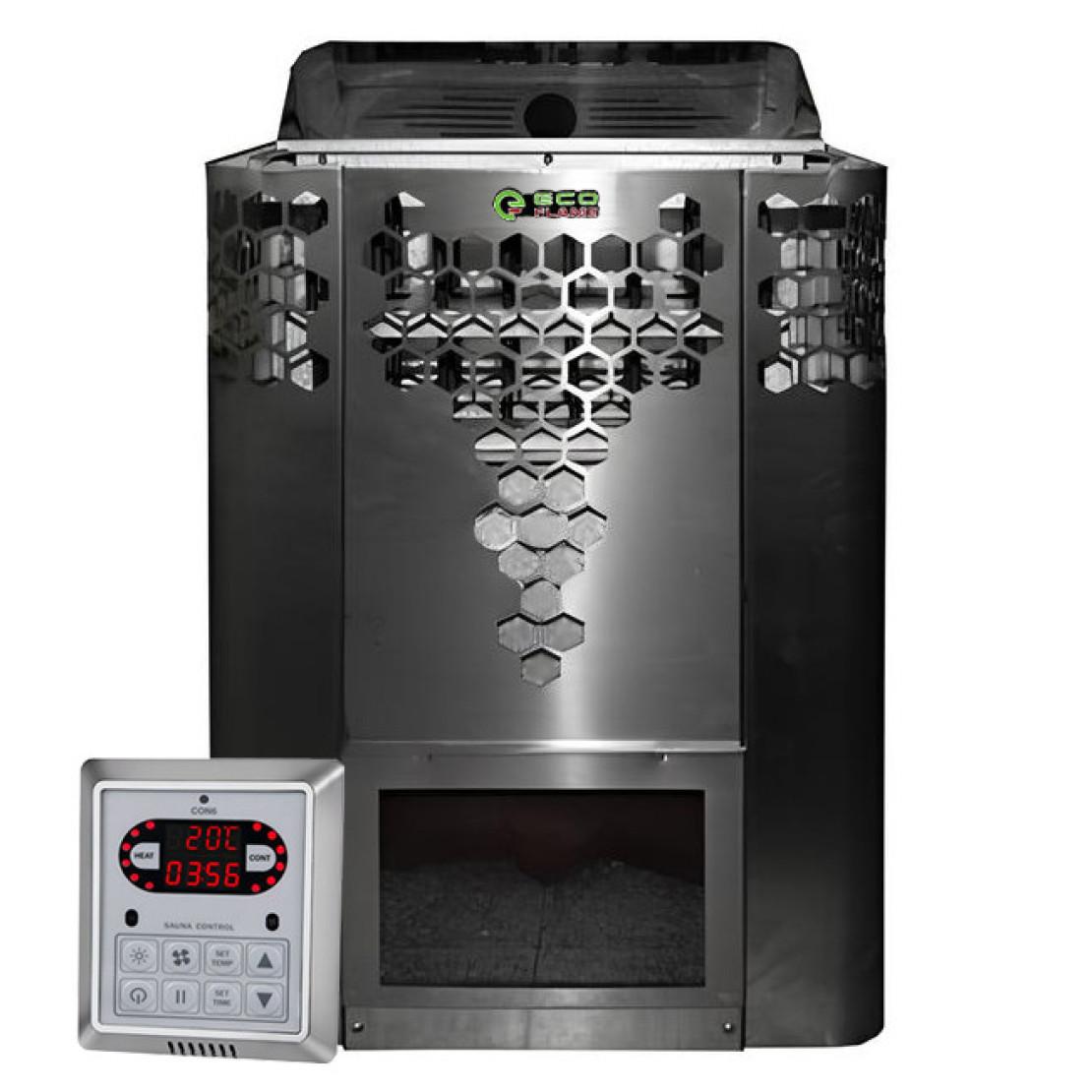 Electric heater EcoFlame HYB90 9 kW + remote control CON6
