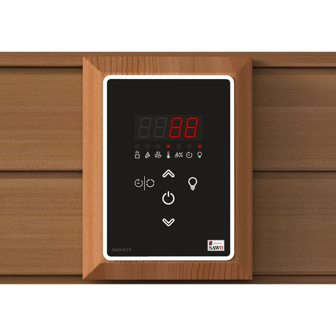 Electric stone sawo Aries ARI3-90Ni2-P + remote control Saunova 2.0
