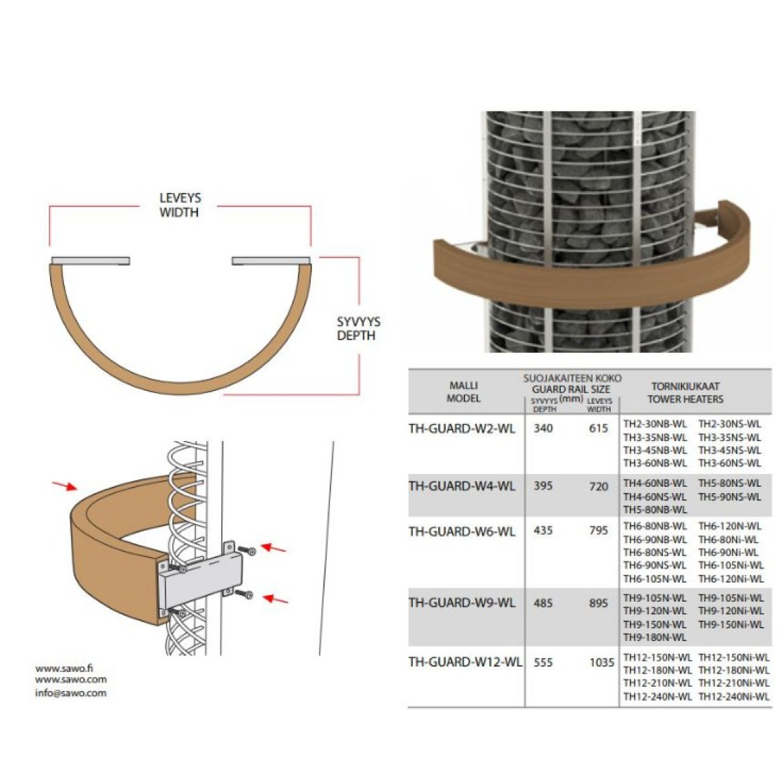 Fence Sawo TH-GUARD-W6-WL