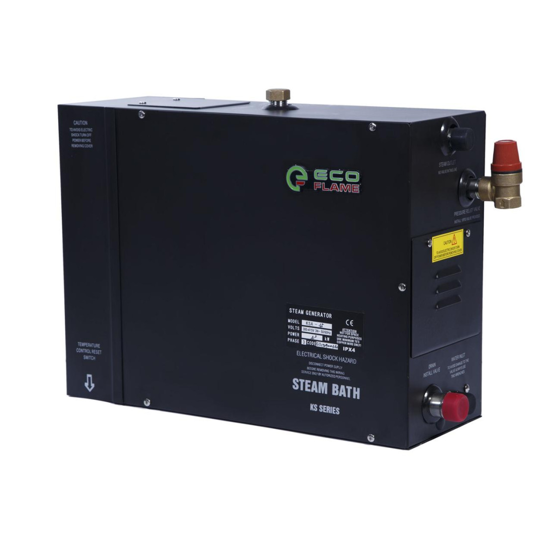 EcoFlame KSA60 steam generator 6 kW with remote control