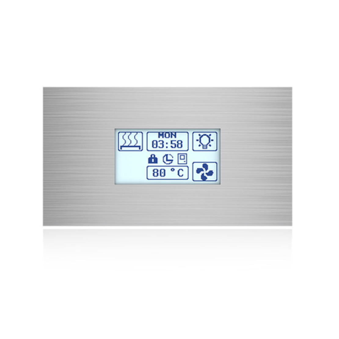 Sawo Innova Stainless Steel Touch INT-S-SST control panel with INP-C power unit