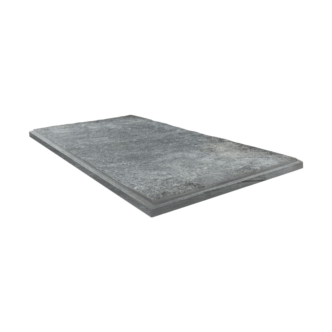 Talcomagnesite tile, rectangular, torn surface, 450x300x20 mm