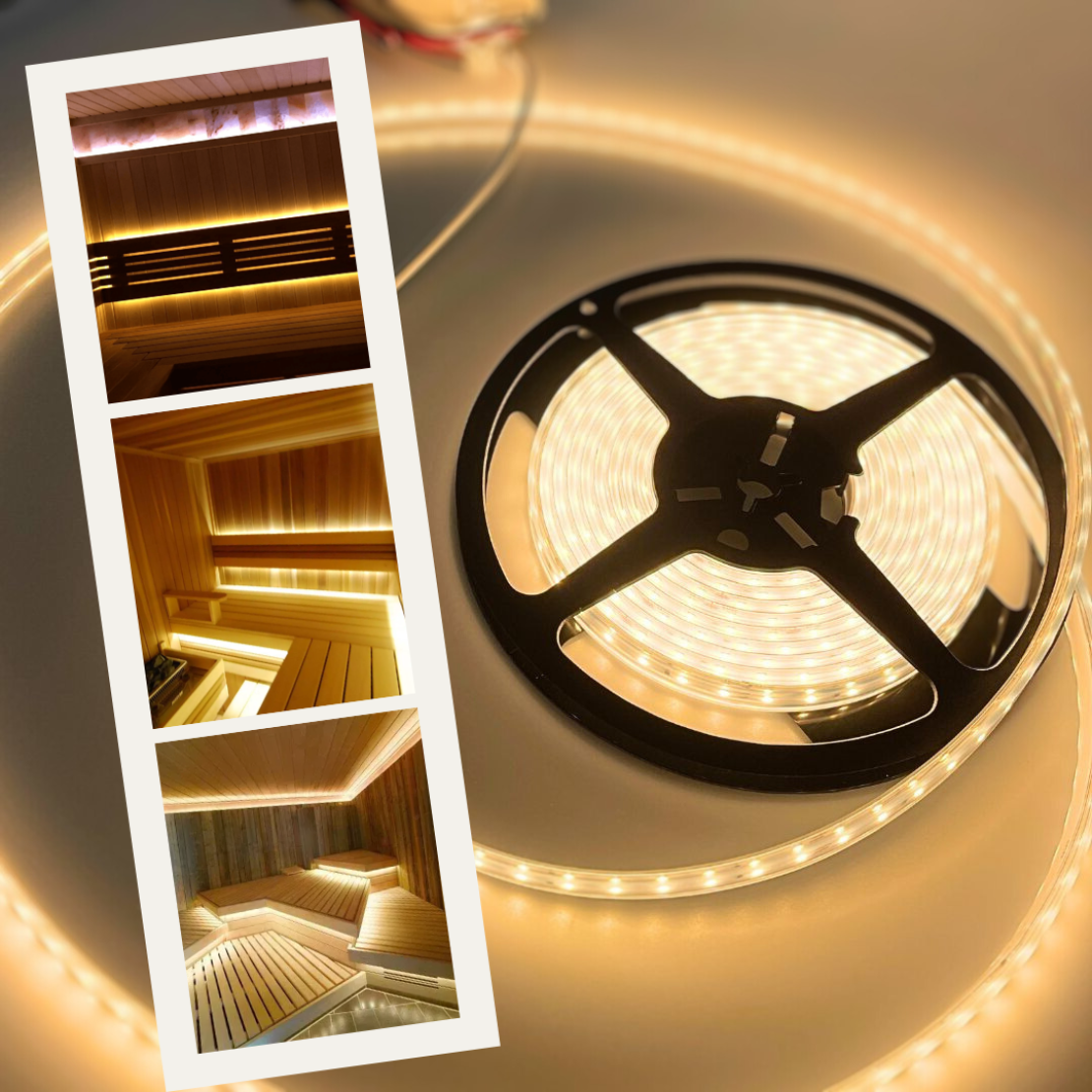 Heat-resistant LED strip set 5m