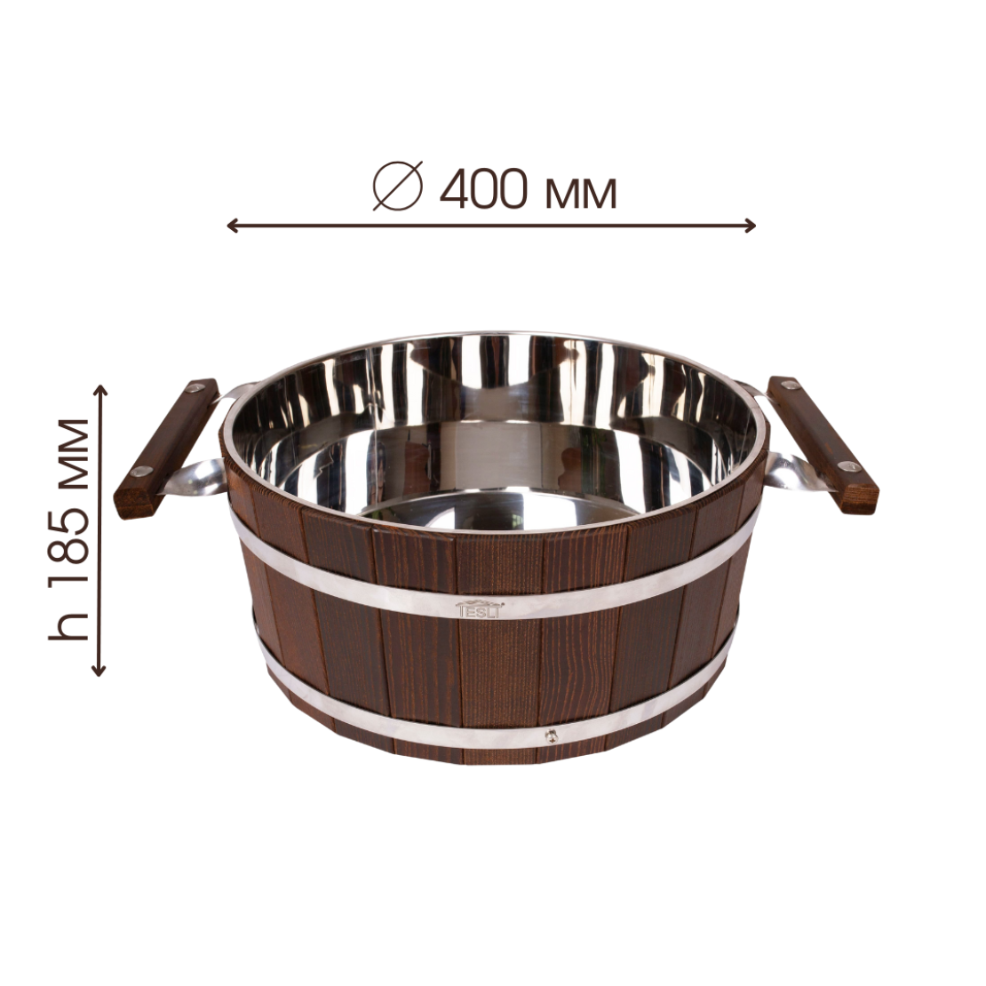 Steamer Thermal 15 L with stainless steel insert with a lid
