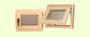 Windows for baths and saunas